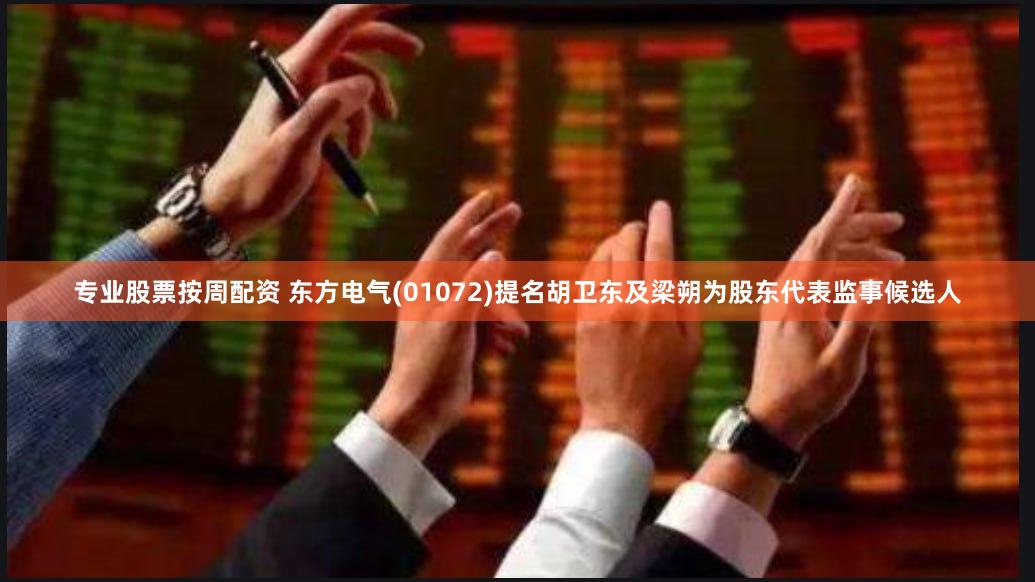 专业股票按周配资 东方电气(01072)提名胡卫东及梁朔为股东代表监事候选人