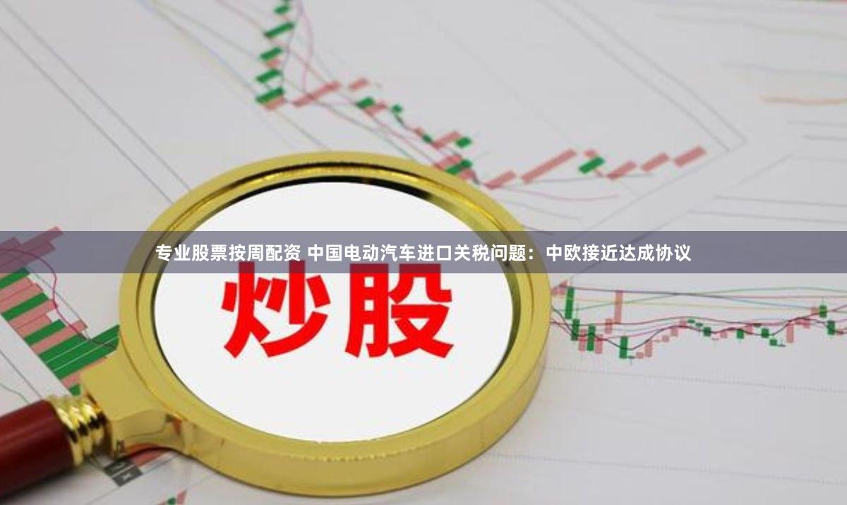 专业股票按周配资 中国电动汽车进口关税问题：中欧接近达成协议
