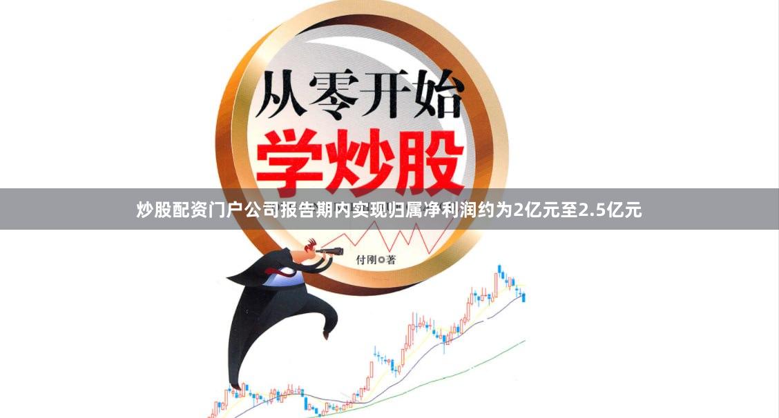 炒股配资门户公司报告期内实现归属净利润约为2亿元至2.5亿元