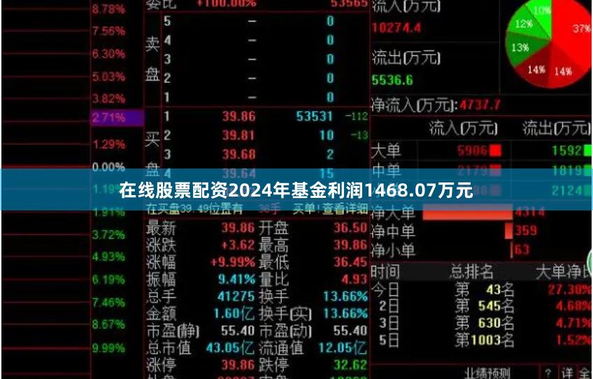在线股票配资2024年基金利润1468.07万元